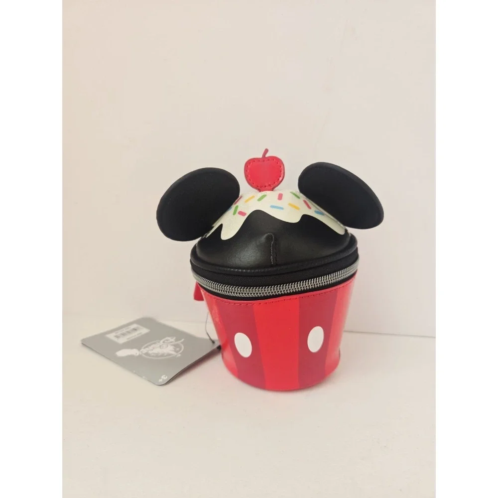 Disney bag makeup zip‎ up cupcake Mickey Mouse ears with tags accessory